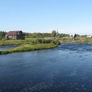 Вид на деревню с моста