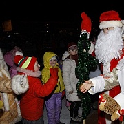 Father Frost and his granddaughter Snegourochka