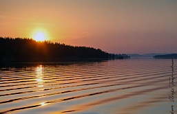 Закат в Ладожских шхерах