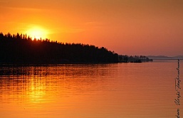 Закат в Ладожских шхерах