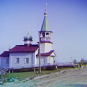 сельская церковь, фото Прокудин-Горский, ок.1915 г.